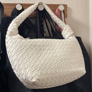 a new day Woven Hobo Bag in White